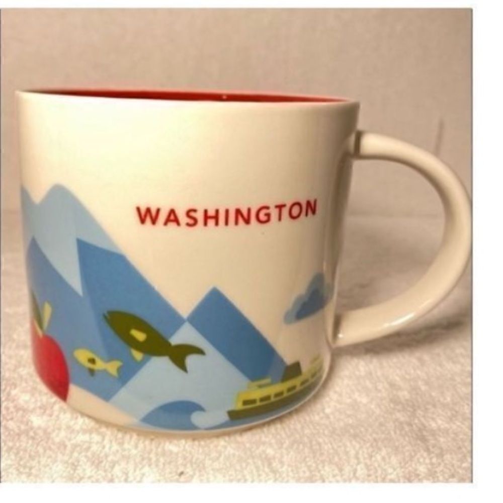 Starbucks Washington Collectible Coffee Cup You Are Here Collection 20 Oz Mug